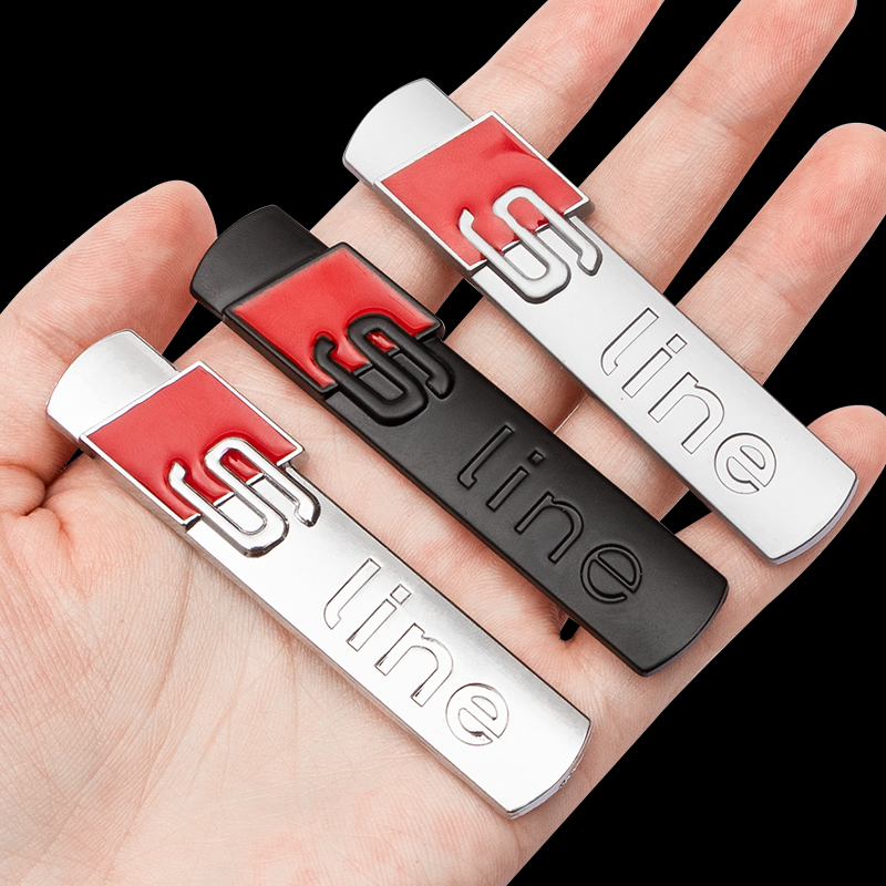 適用奧迪sline側(cè)標(biāo)葉子板側(cè)標(biāo)A4LQ5LQ7A3A6L運(yùn)動(dòng)款車(chē)標(biāo)翼子板s標(biāo)